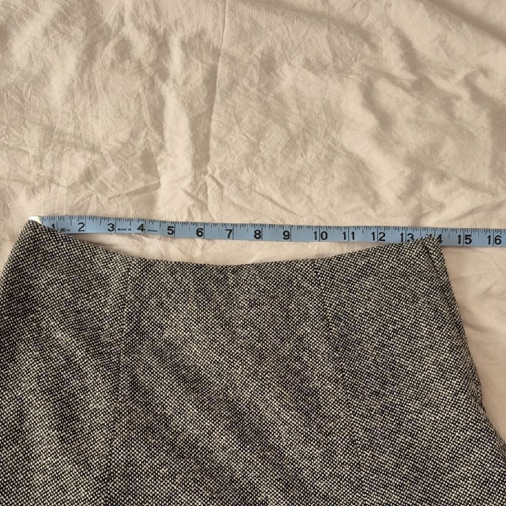 GAP Monochrome Tweed A-Line Wool Skirt - Picture 6 of 8